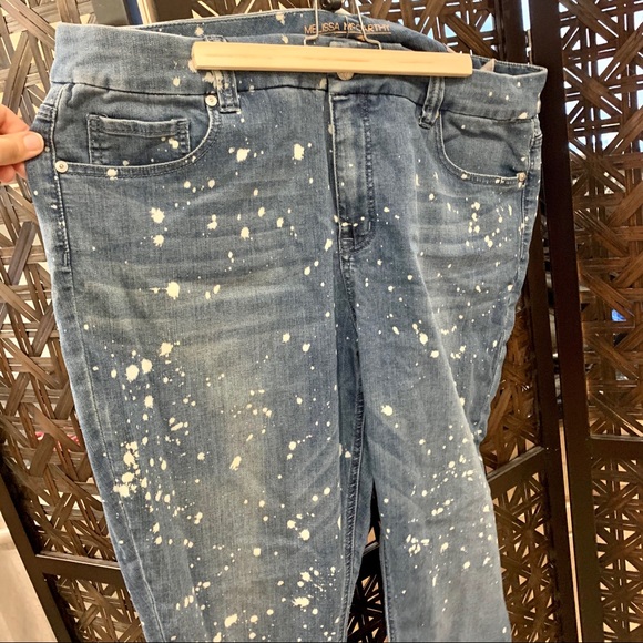 Melissa McCarthy Splatter Print Jeans - Picture 4 of 8